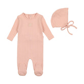 BEE & DEE 2PC CLASSIC POINTELLE FOOTIE+BONNET